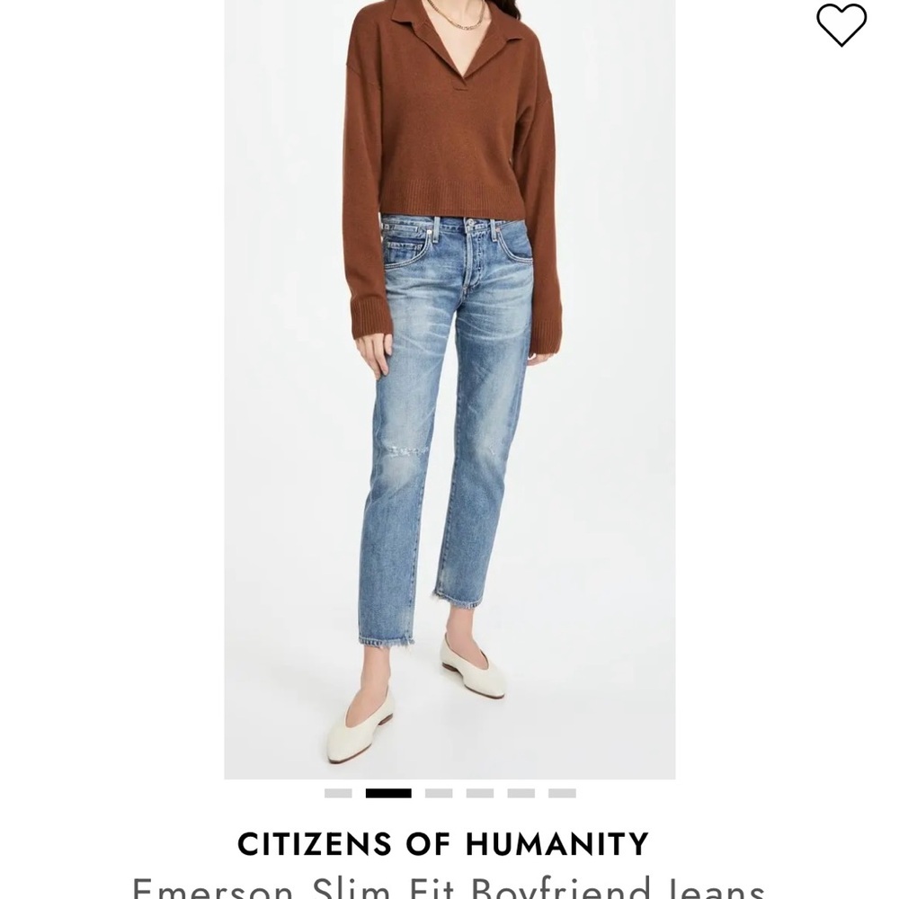 Citizens Of Humanity Blue Boyfriend Jeans Relaxed Fit